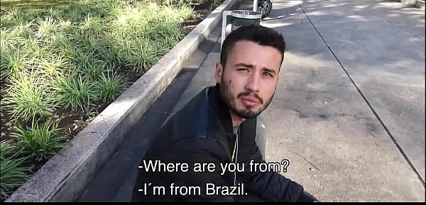  Young Straight Guy From Brazil Paid Cash To Fuck Gay Stranger On Camera POV